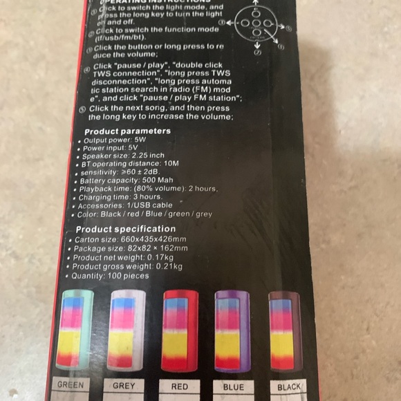 Wireless Speaker - Multicolor - Picture 2 of 5